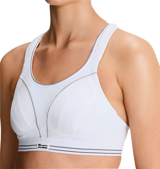 Shock Absorber Ultimate Run Womens Sports Bra - White