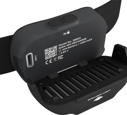 Silva Seek 600 Recharge Head Torch - Black