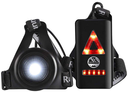 Six Peaks LED Running Chest Light - Black