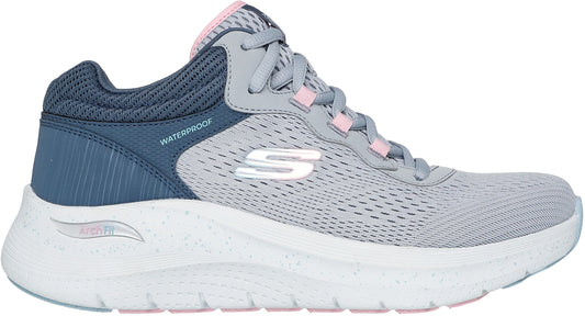 Skechers Arch Fit 2.0 Rainy Days Waterproof Womens Walking Shoes - Grey