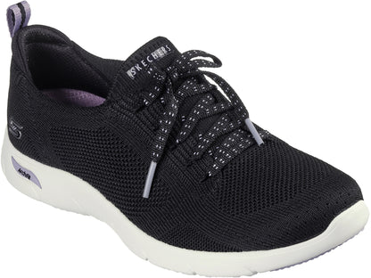 Skechers Arch Fit Refine Freesia Womens Shoes - Black