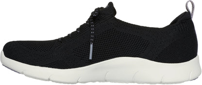 Skechers Arch Fit Refine Freesia Womens Shoes - Black