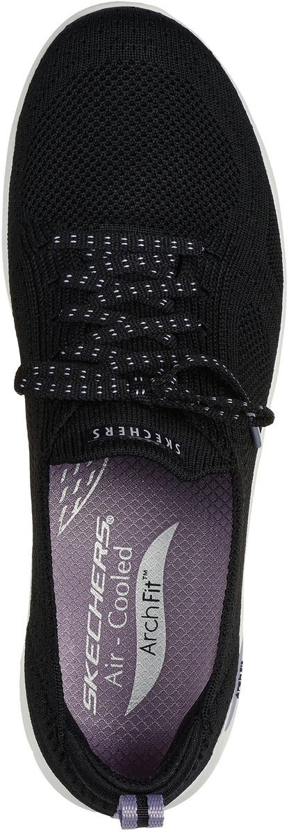 Skechers Arch Fit Refine Freesia Womens Shoes - Black