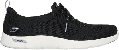 Skechers Arch Fit Refine Freesia Womens Shoes - Black