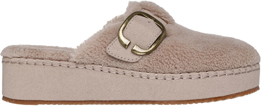 Skechers BOBS Rosey Rise Cuddle Kicks Womens Slippers - Cream