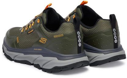Skechers D'Lux Journey Slate Peak Waterproof Mens Walking Shoes - Green