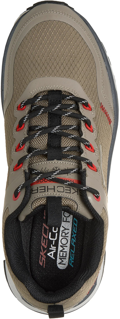 Skechers D'Lux Journey Slate Peak Waterproof Mens Walking Shoes - Green
