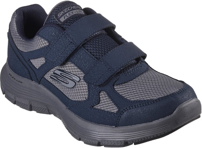 Skechers Flex GURN Velcro Mens Shoes - Blue