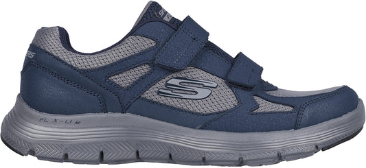 Skechers Flex GURN Velcro Mens Shoes - Blue