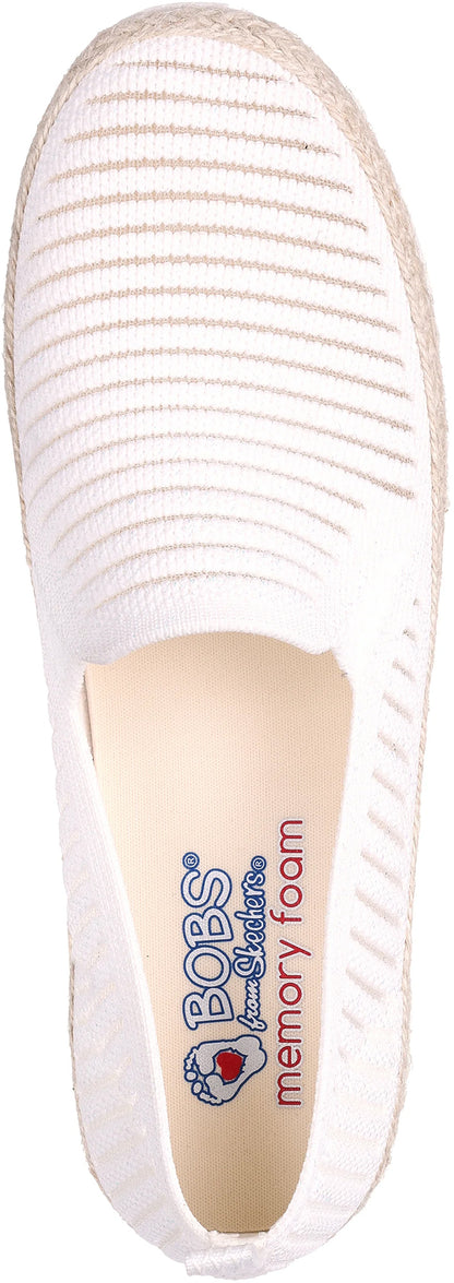Skechers BOBS Flexpadrille Sparkling Sky Womens Shoes - White