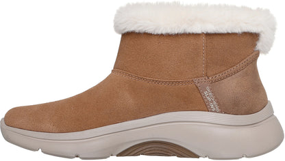Skechers GO WALK Cozy Stride Womens Boots - Brown