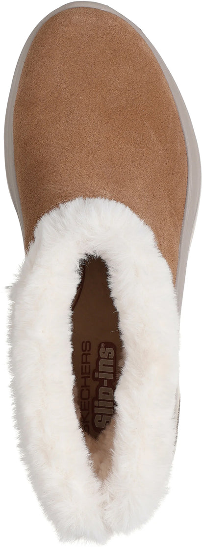 Skechers GO WALK Cozy Stride Womens Boots - Brown