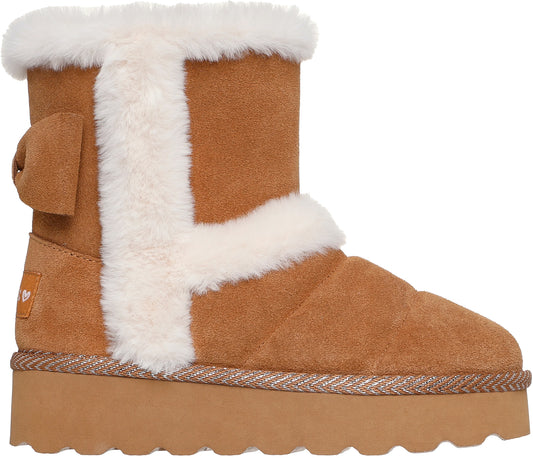 Skechers Glamslam Snow Drifter Junior Boots - Brown