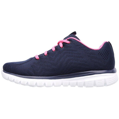 Skechers Graceful WIDE FIT Womens Training Shoes - Navy – Start Fitness
