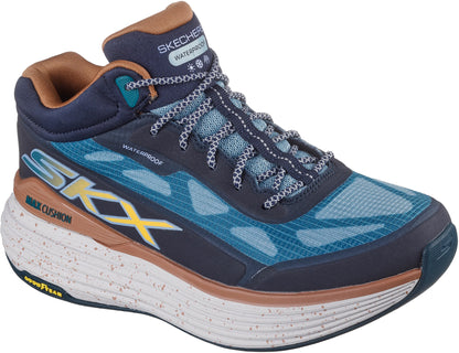 Skechers Max Cushioning Suspension Terrace Waterproof Womens Running Shoes - Blue