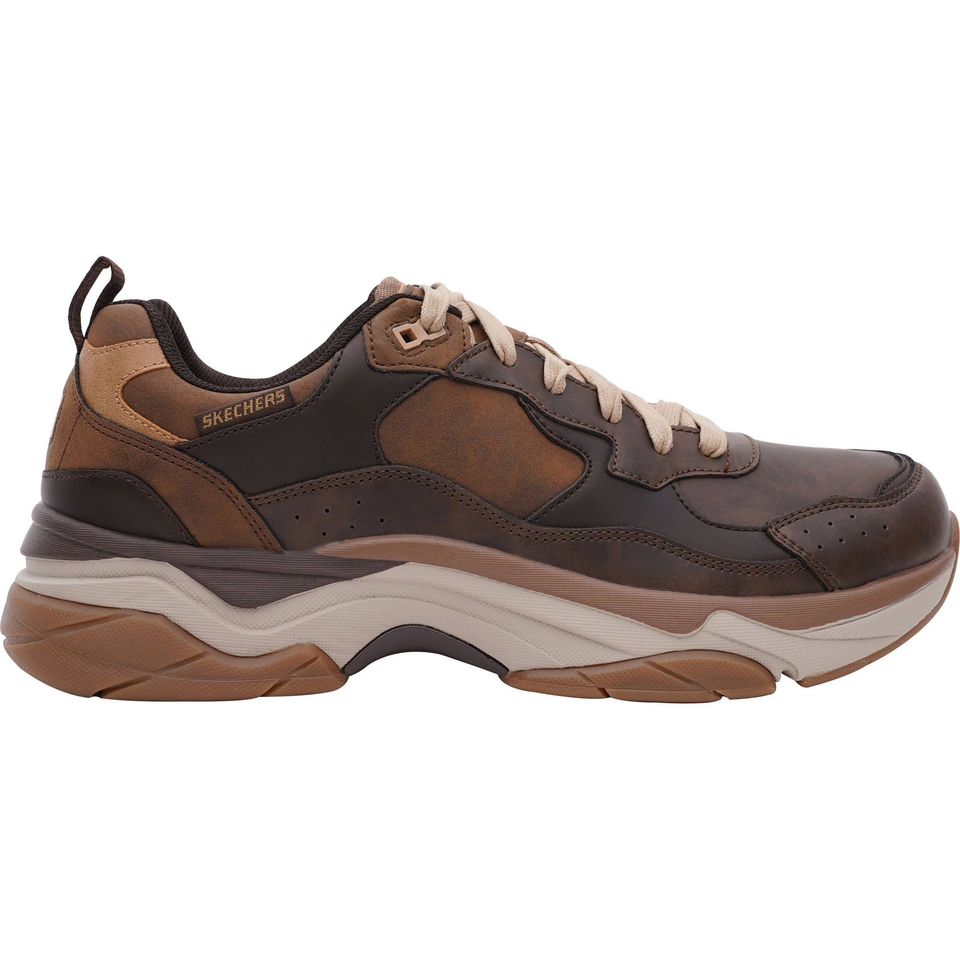 Skechers Staxed Brandin Mens Walking Shoes Brown – Start Fitness