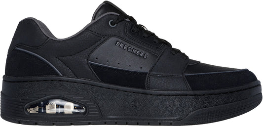 Skechers UNO Court Low Post Match Mens Shoes - Black