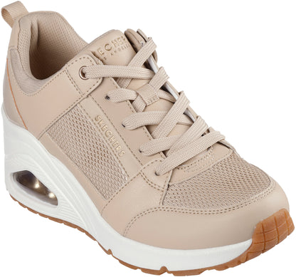 Skechers UNO Wedge Everything Nice Womens Shoes - Beige