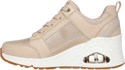 Skechers UNO Wedge Everything Nice Womens Shoes - Beige