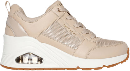 Skechers UNO Wedge Everything Nice Womens Shoes - Beige