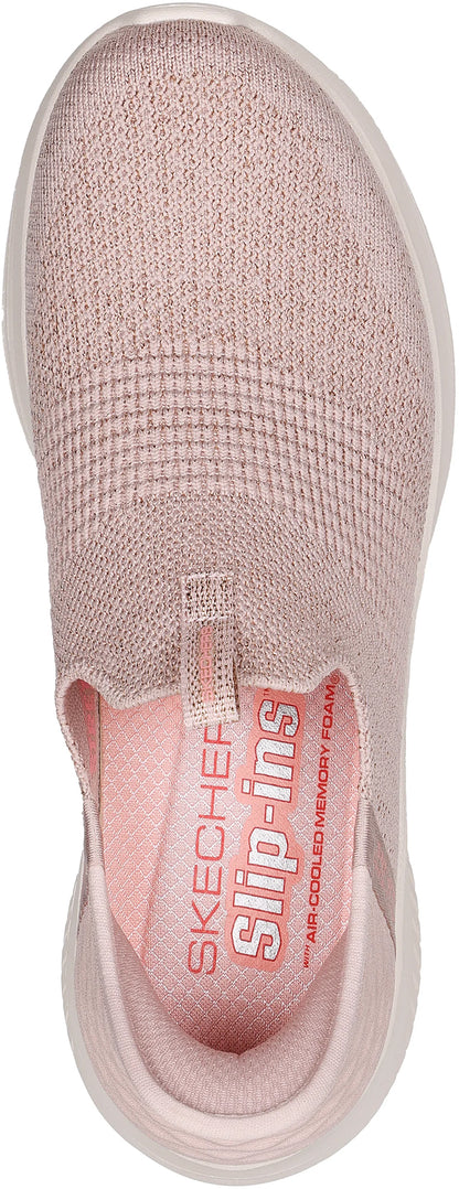 Skechers Ultra Flex 3.0 Glitter Me Womens Shoes - Pink