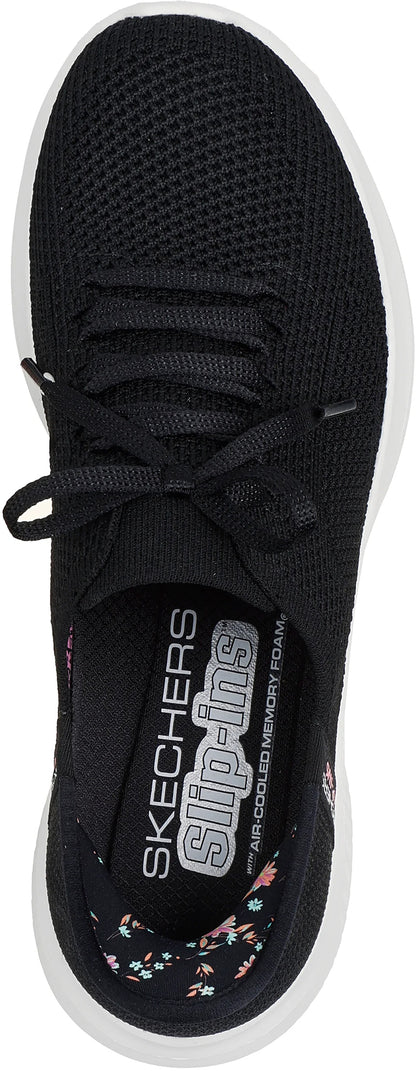 Skechers Ultra Flex 3.0 Morning Blossom Womens Shoes - Black
