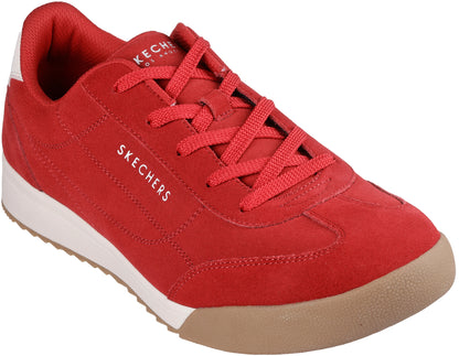 Skechers Zinger 2.0 Manzanilla Suede Mens Shoes - Red