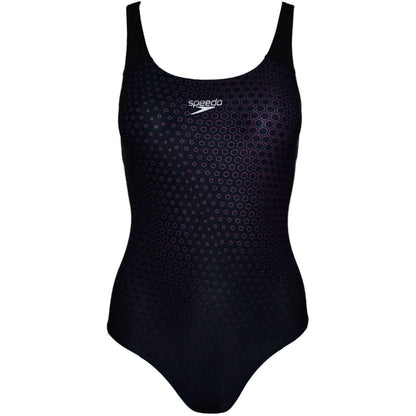 Speedo Digital Placement Powerback Swim Suit  Front - Front View