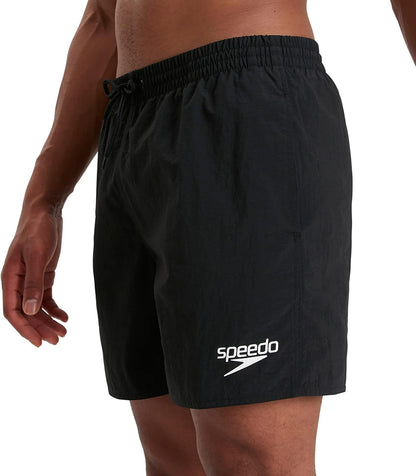 Speedo Essentials 16 Inch Mens Swim Shorts - Black