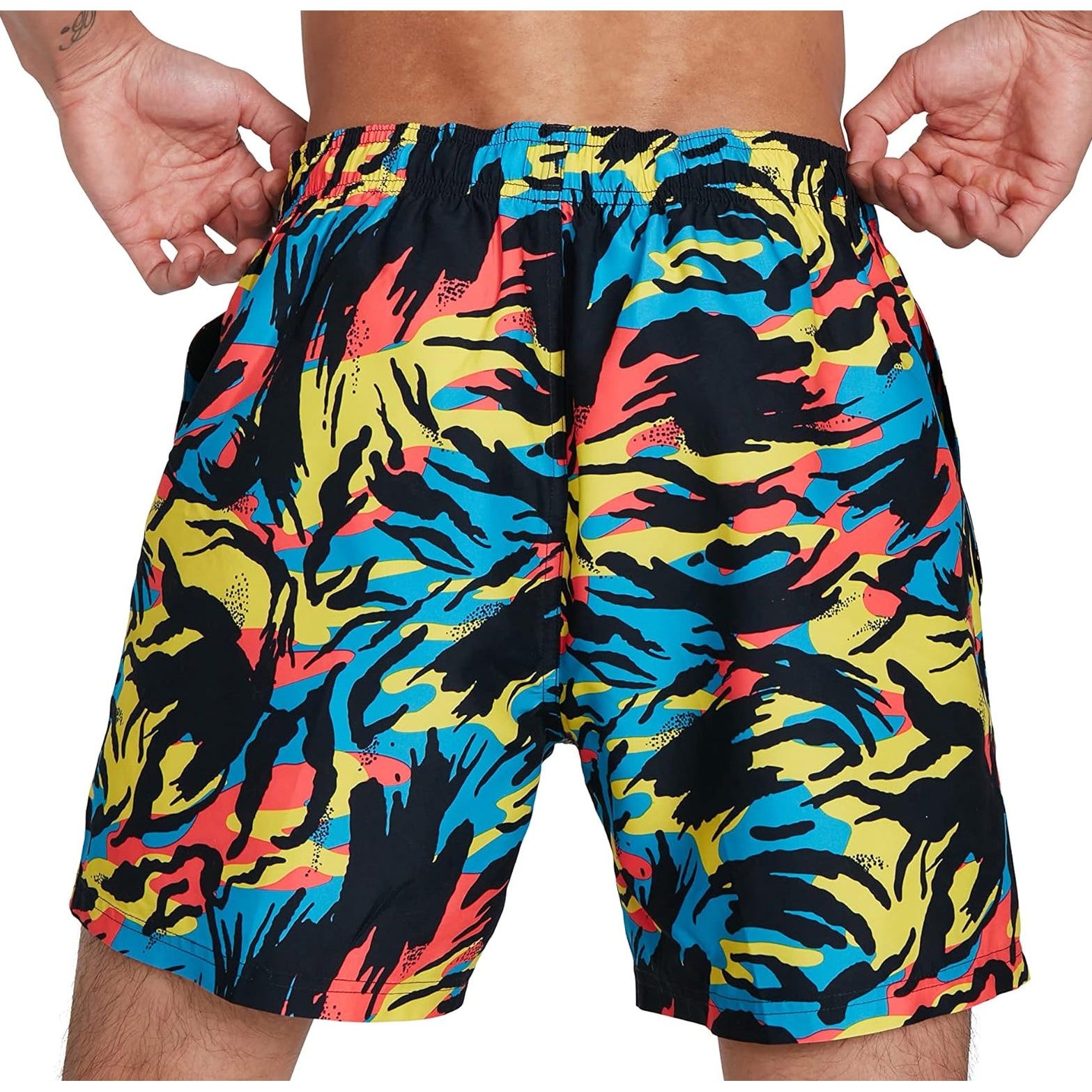 Speedo Printed Leisure Inch Shorts  Back View