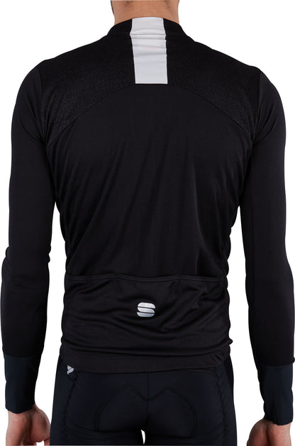 Sportful Strike Long Sleeve Mens Cycling Jersey - Black