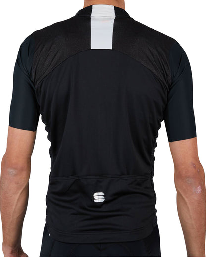 Sportful Strike Short Sleeve Mens Cycling Jersey - Black