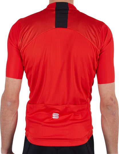 Sportful Strike Short Sleeve Mens Cycling Jersey - Red