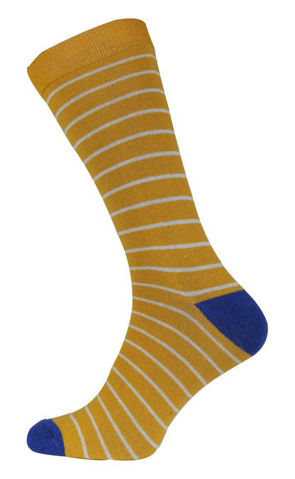 More Mile Design 5 Pack Mens Striped and Spots Socks - Multi