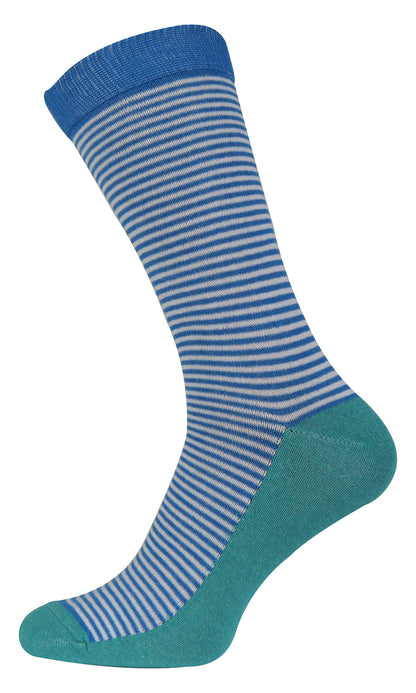 More Mile Design 5 Pack Mens Striped and Spots Socks - Multi