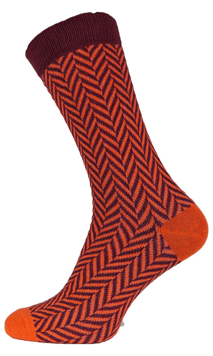 More Mile Design 5 Pack Mens Striped and Spots Socks - Multi