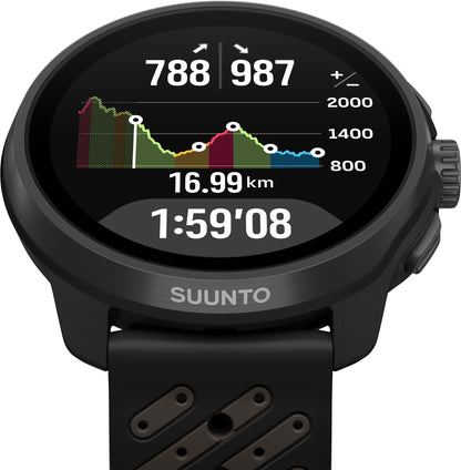 Suunto Race 3S Titanium GPS Sport Watch - Black