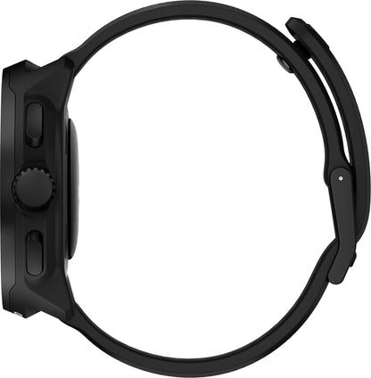 Suunto Run GPS Silicone Strap Sports Watch + FREE Smart Heart Rate Belt - Black