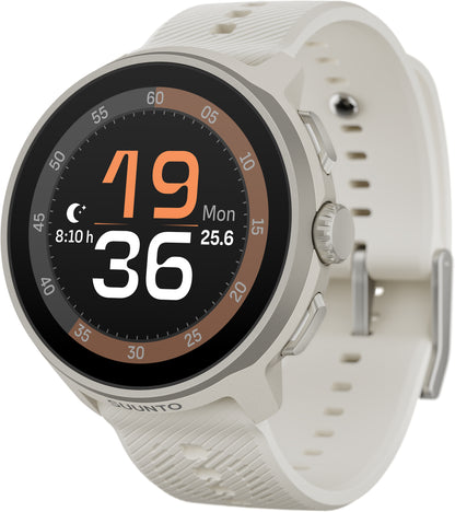 Suunto Run GPS Silicone Strap Sports Watch + FREE Smart Heart Rate Belt - Grey