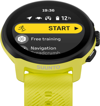 Suunto Run GPS Silicone Strap Sports Watch + FREE Smart Heart Rate Belt - Lime