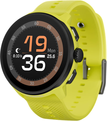 Suunto Run GPS Silicone Strap Sports Watch + FREE Smart Heart Rate Belt - Lime