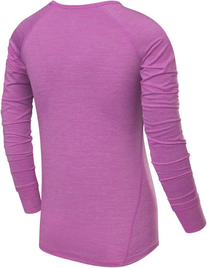 TCA Elle V-Neck Long Sleeve Womens Running Top - Purple