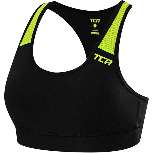 TCA Hex Womens Sports Bra - Black