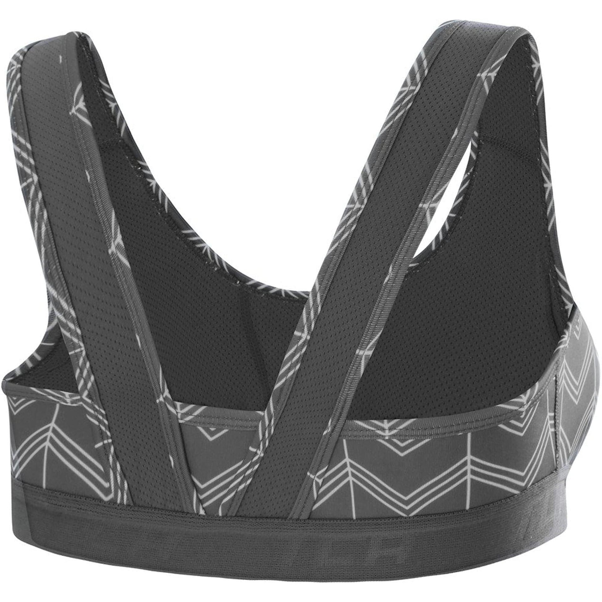 Tca Impulse Sports Bra S  Wocvcr Grey Back View