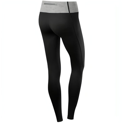 Tca Pro Performance Supreme High Waist Long Tights S  Blackgrey Back View