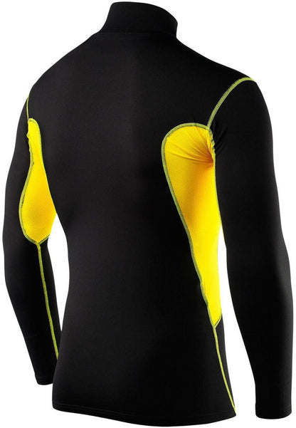 TCA SuperThermal Long Sleeve Mock Junior Compression Top - Black