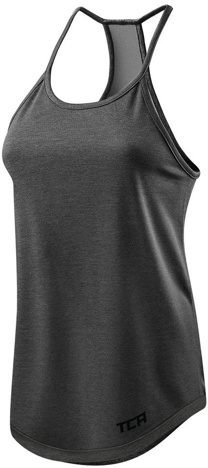 TCA Switch Up Reversible Womens Running Vest Tank Top - Black