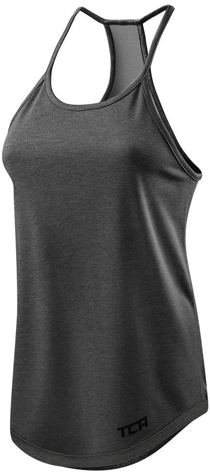TCA Switch Up Reversible Womens Running Vest Tank Top - Black