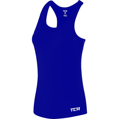 TCA Tech Racerback Womens Running Vest Tank Top - Blue