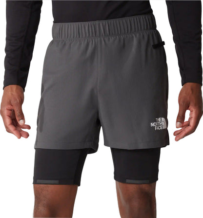The North Face Lab Dual 2 In 1 Mens Running Shorts - Grey